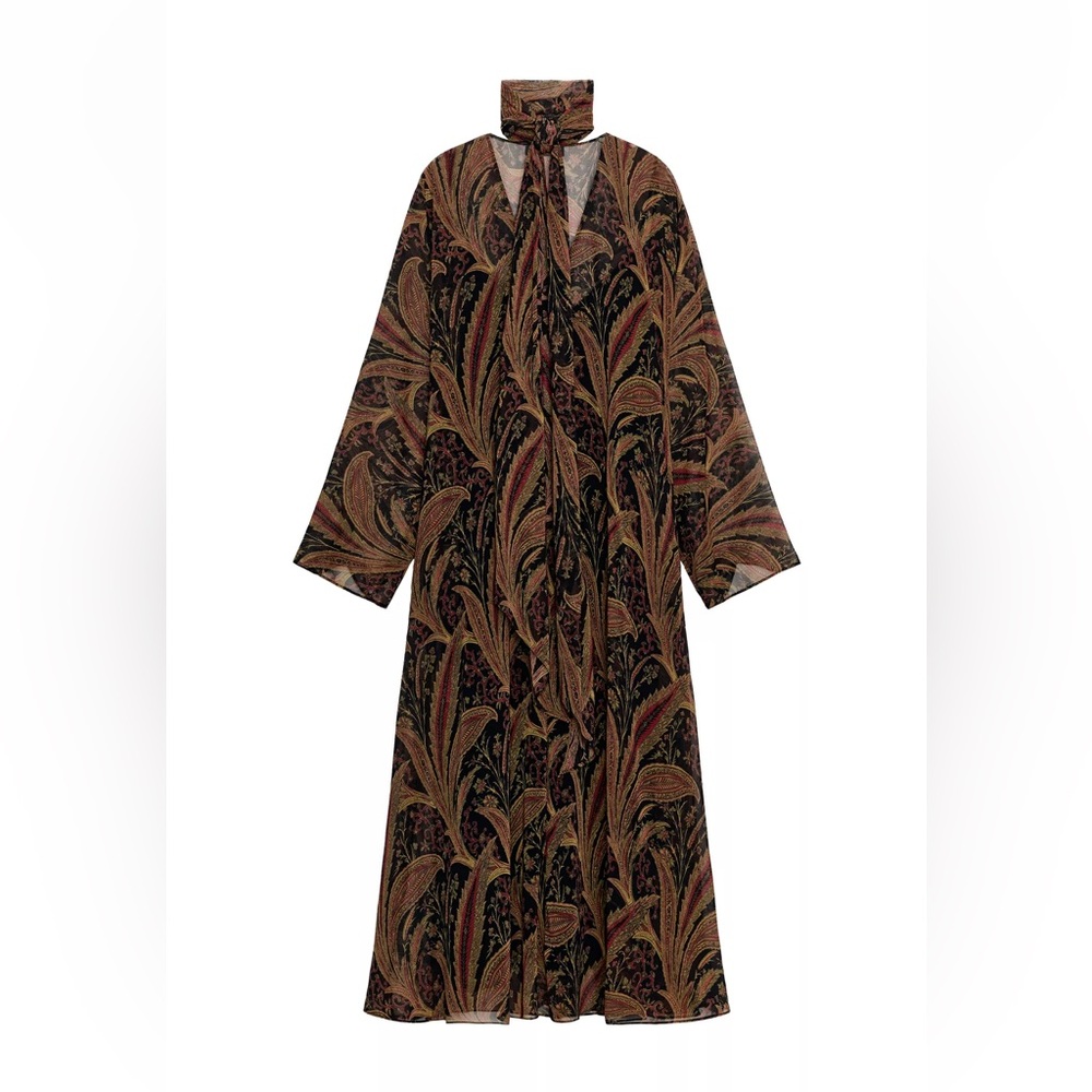 NWT Zara Paisley Scarf Dress